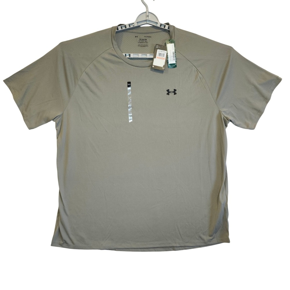 Under Armour Tech Tee Short Sleeve Shirt Mens 3XL Gray Loose Fit 1326413-012 NWT